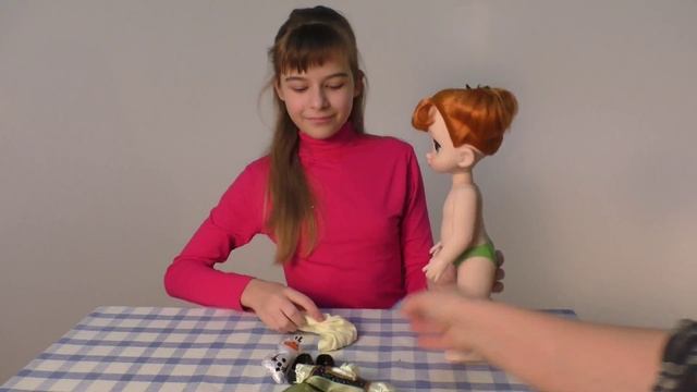 Кукла аниматор Анна из мультфильма Диснея "Холодное сердце" смотреть онлайн