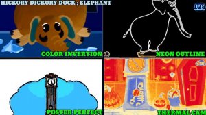 HICKORY DICKORY DOCK || 4 UNCOMMON ELEPHANT WITH 4 AMAZING EFFECTS