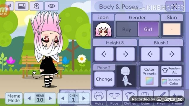 Как сделать толстое лицо, Уменьшить или увеличить его и т. д. Gacha life смотреть онлайн