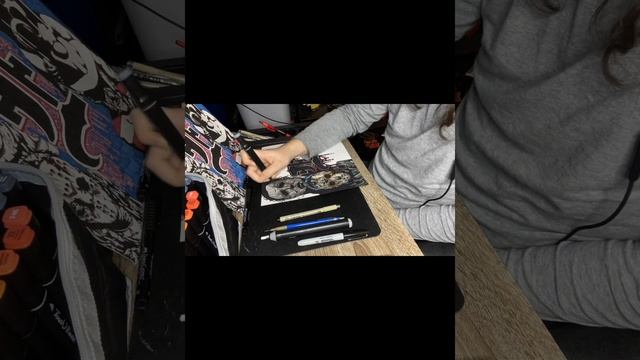 Redrawing Art From 2021 #halloween #horrorstories