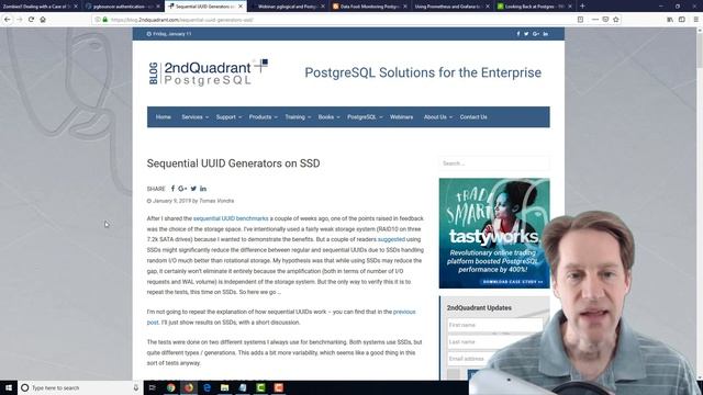 Scaling Postgres Episode 46 | Stuck Transaction IDs | pgBouncer Auth | UUIDs | Monitoring смотреть онлайн