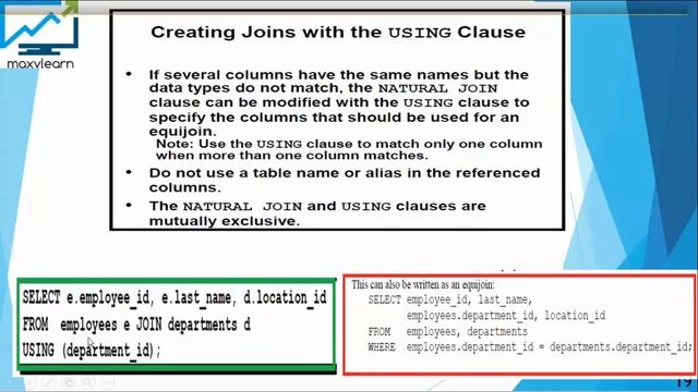 033-Oracle SQL 12c: 1999 Join syntax part 2 смотреть онлайн