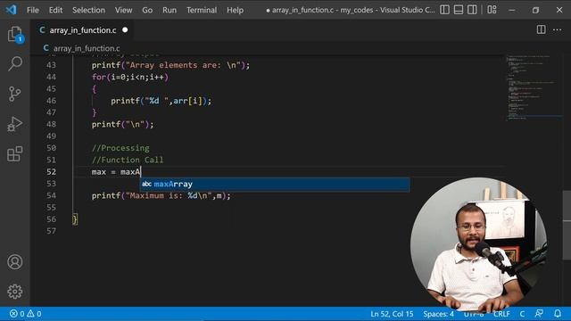 12.3 How to pass array to a function ? | Complete C programming course | Sunil Dhimal смотреть онлайн