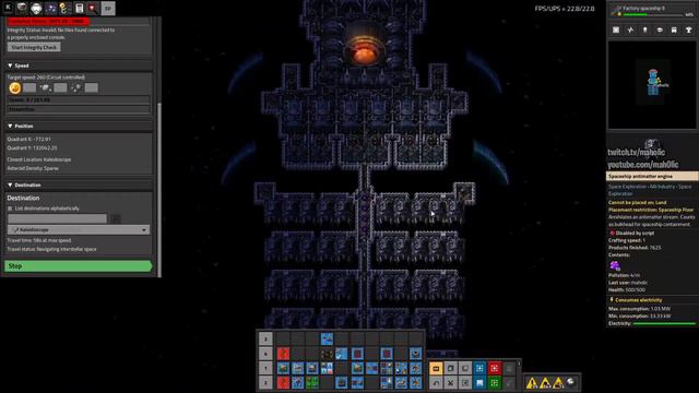 ⚙️Factorio ➡️ Interstellar tech card automation ✅ Space exploration & K2 🏭⚙️| Gameplay смотреть онлайн