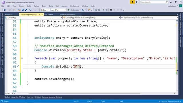 17-Asp.net Core Dersleri - Change Tracking Nedir ? смотреть онлайн