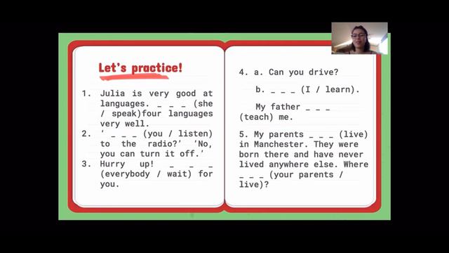 Present simple VS continuous смотреть онлайн