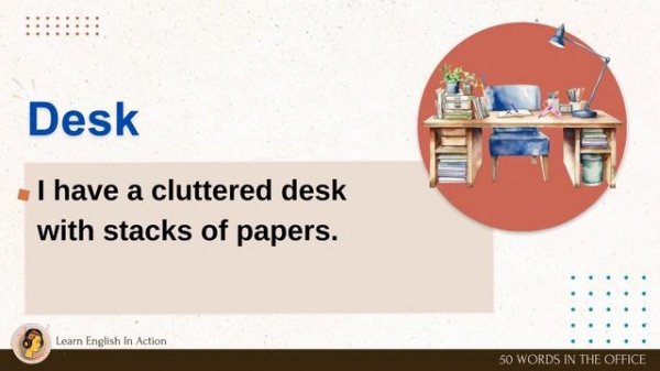 Learn English In Action ?50 Words In The Office ?️ For Everyday Life?