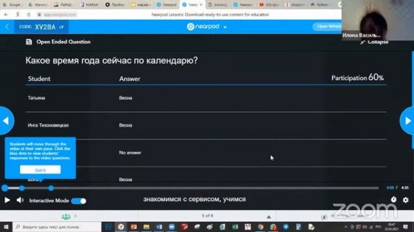 СОР. Nearpod. Возможности, функционал, применение. Сикора И.В.