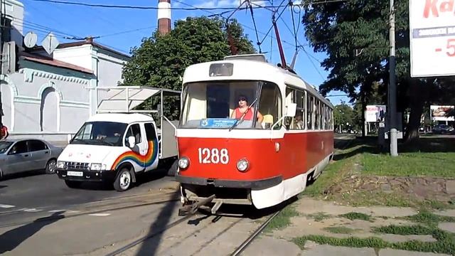 Трамваи Tatra Т3SU (Днепропетровск). смотреть онлайн