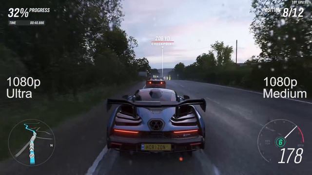 Forza Horizon 4 PC: ultra vs medium quality смотреть онлайн