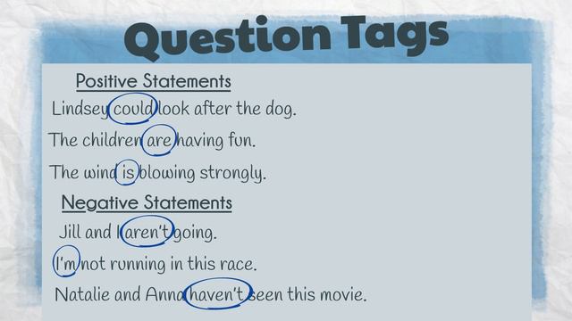 Question Tags | ESL Grammar | EasyTeaching смотреть онлайн