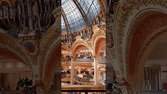 Gallery Lafayette. Paris. #My travels 2021 смотреть онлайн