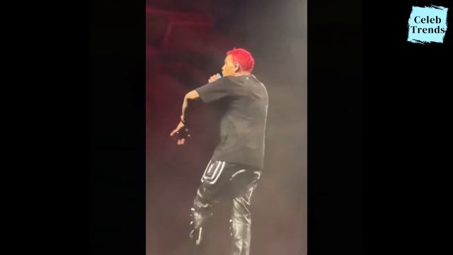 Chris Brown Debuts Red Hair On Stage In London After Reacting To Rihanna’s Super Bowl Performance?!