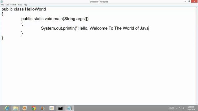 Writing First Java Program смотреть онлайн