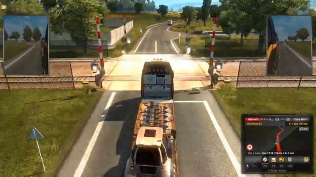 Euro Truck Simulator 2 - Volvo FH Globetrotter XL, transportando Tratores смотреть онлайн