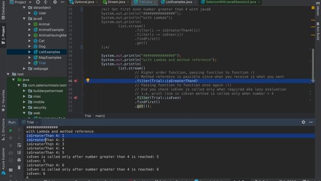 Java 8 part 2: Stream filter operations and Selenium WebDriver смотреть онлайн