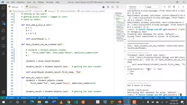 Pytest Django and Django Rest Framework: 4 - Mixer смотреть онлайн