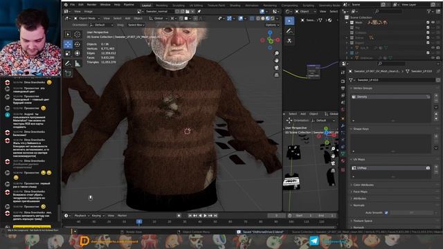 Старый ямщик. Персонаж с нуля в Blender #15 смотреть онлайн