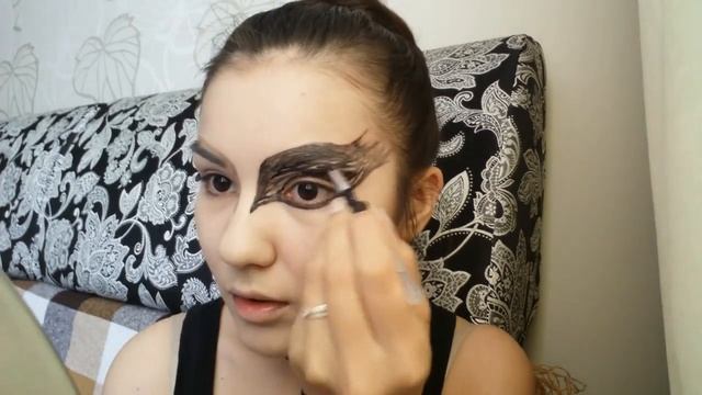 Макияж на Хэллоуин 2016 | Черный лебедь | Black Swan смотреть онлайн