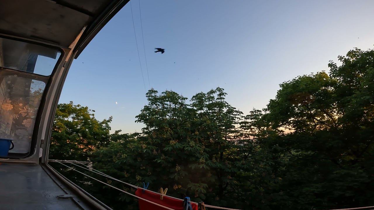 Заснял момент сбития бпла над Белгородом.