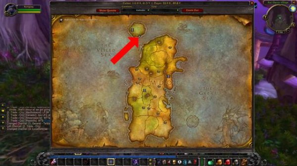 How to Get from Darnassus to Darkshore Classic