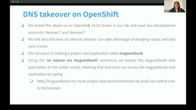 Newly Discovered Route Takeover and DNS Hijacking Attacks in Openshift смотреть онлайн