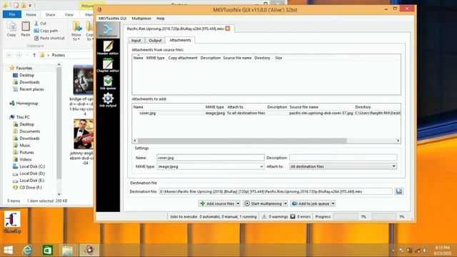 How to add cover to a movie file or any video| attach image to video| Mkv toolnix software tutorial смотреть онлайн