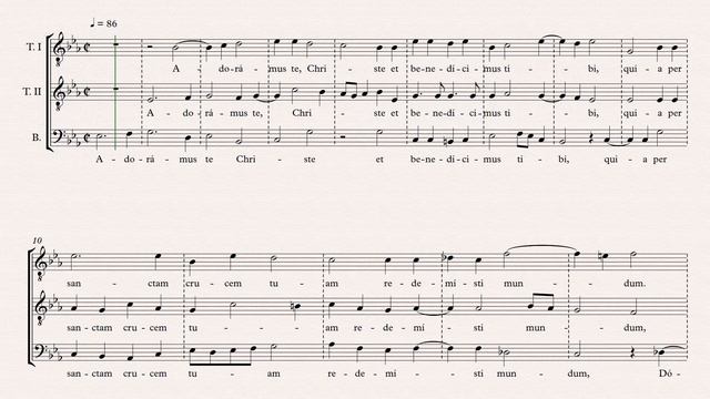 Adoramus te, Christe a 3v, II (TTB) - Orlando di Lasso смотреть онлайн