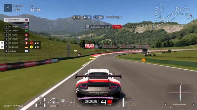 Gran Turismo™SPORT выносливость | Endurance Race: Lake Maggiore Circuit GP 30 Lap [испытания 6-8] смотреть онлайн