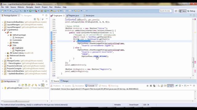 JAVA SWING - Login Interface. Paso4 - TU PROFESOR - COOKING SOFTWARE смотреть онлайн