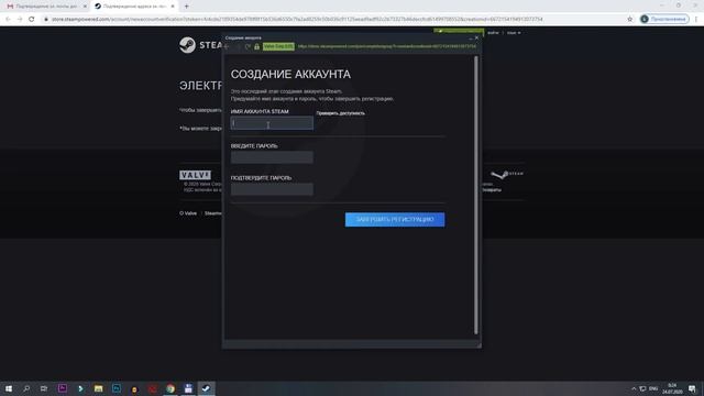 STEAM AKKAUNT YARATISH / VIDEO DARSLIK