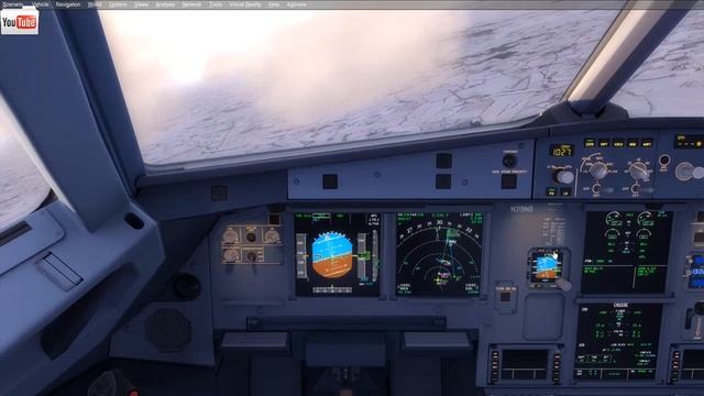 Airbus 319 заход на посадку в городе Минск смотреть онлайн