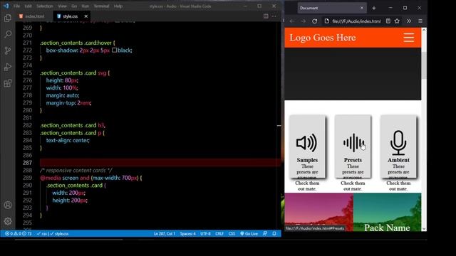 Website Cleanup AGAIN! | Audio website from scratch using HTML CSS Python and Java Script смотреть онлайн