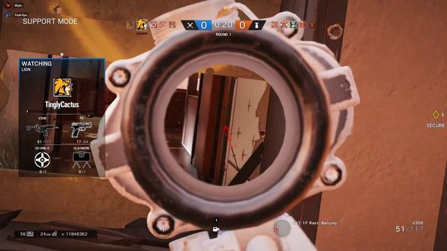 Rainbow Six Siege - 1 HP Dream ( Cactus Always Clutchin ) смотреть онлайн