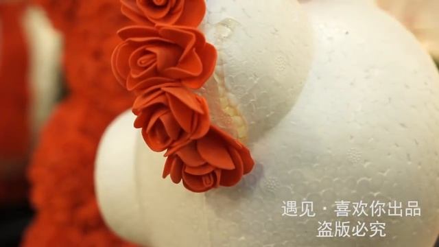 Как собрать мишку из роз. смотреть онлайн