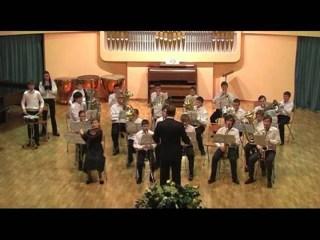 Духовой оркестр в Отчетном концерте школы.mp4 смотреть онлайн
