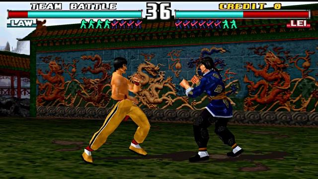 Tekken 3: 2x Team Battle Mode [Hard] Part 10 - PSX Duckstation Emulator [1080p To 2160p 4k] #10