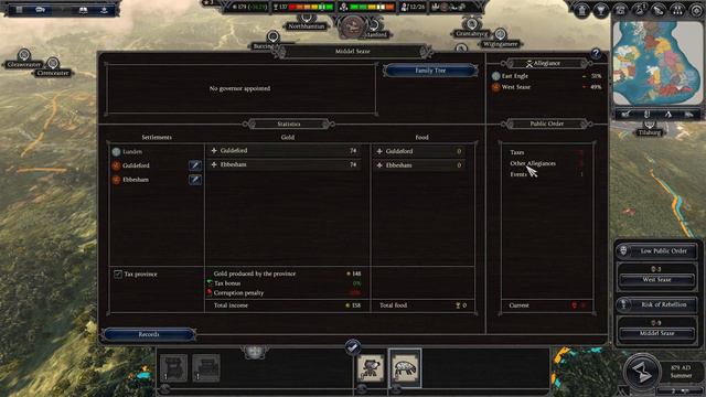 Thrones of Britannia total war West Seaxe campaign (legendary) no commentary episode 1 смотреть онлайн