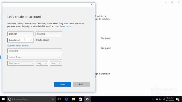 Windows 10: Add user accounts for family members смотреть онлайн