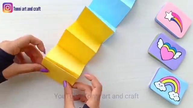 DIY MINI NOTEBOOKS - DIY BACK TO SCHOOL /Origami notebook /Origami craft with paper / Mini noteboo смотреть онлайн