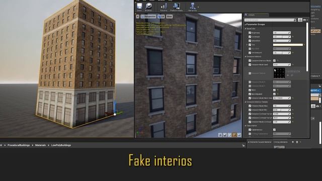[UE4] Procedural Tools for Background City - Demo смотреть онлайн