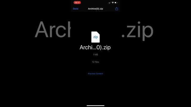 Demo: open a zip file attachment from Mail App in iZip using "Save to Files" смотреть онлайн