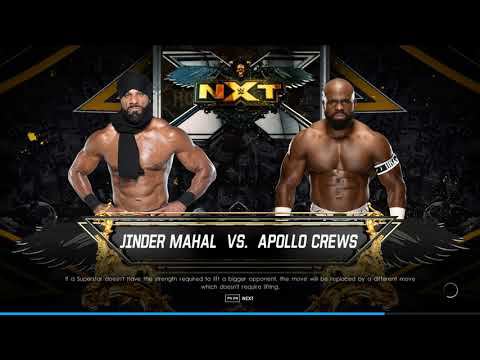 WWE2K22 Jinder Mahal Vs Apollo Crews