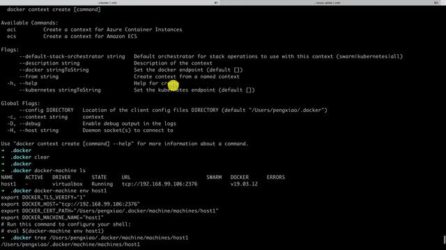 docker machine 的远程连接 | docker context的使用 смотреть онлайн