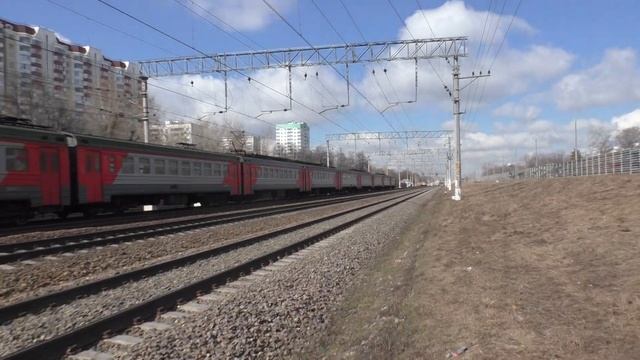 Электропоезд ЭР2Р-7078 сообщением Черусти - Москва смотреть онлайн