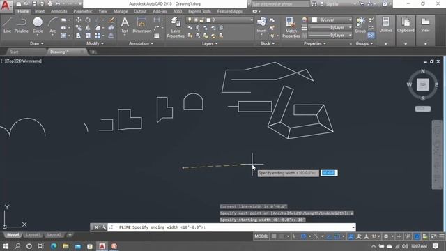 AUTOCAD 2D in Tamil - Arc, Polyline, Copy, Move & Mirror - PART 5 смотреть онлайн