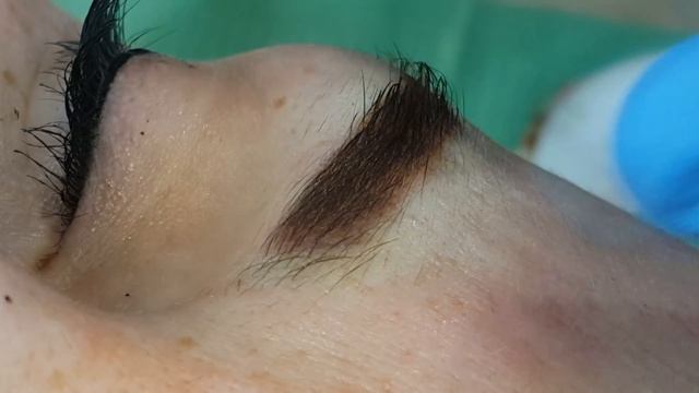 Заполнение пустот на бровях. #татуаж #татуаж_обучение