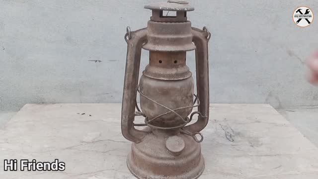 Реставрация Ржавой Масляной лампы - Реставрация Фонаря - Идеальная реставрация смотреть онлайн