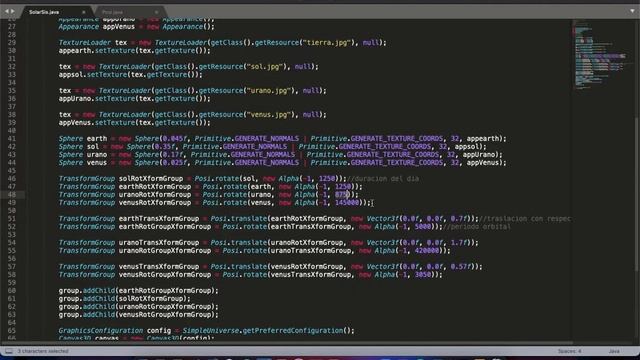 Practica 3 Java 3D - Opción 1 (Sistema Solar) смотреть онлайн