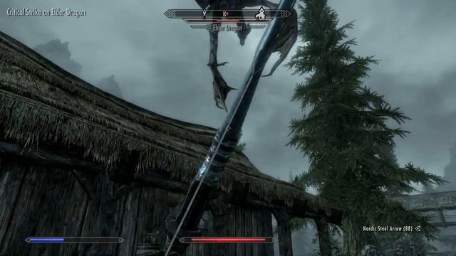 Skyrim - Random Elder Dragon Encounter смотреть онлайн